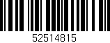 Código de barras (EAN, GTIN, SKU, ISBN): '52514815'