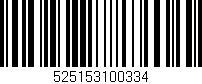 Código de barras (EAN, GTIN, SKU, ISBN): '525153100334'