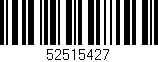 Código de barras (EAN, GTIN, SKU, ISBN): '52515427'