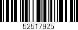 Código de barras (EAN, GTIN, SKU, ISBN): '52517925'