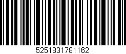 Código de barras (EAN, GTIN, SKU, ISBN): '5251831781162'