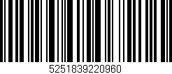 Código de barras (EAN, GTIN, SKU, ISBN): '5251839220960'