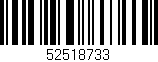Código de barras (EAN, GTIN, SKU, ISBN): '52518733'