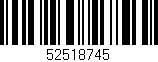 Código de barras (EAN, GTIN, SKU, ISBN): '52518745'