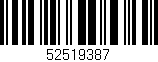 Código de barras (EAN, GTIN, SKU, ISBN): '52519387'