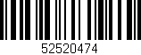 Código de barras (EAN, GTIN, SKU, ISBN): '52520474'