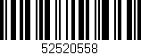Código de barras (EAN, GTIN, SKU, ISBN): '52520558'