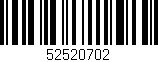 Código de barras (EAN, GTIN, SKU, ISBN): '52520702'