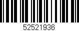 Código de barras (EAN, GTIN, SKU, ISBN): '52521936'