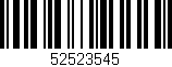 Código de barras (EAN, GTIN, SKU, ISBN): '52523545'