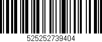 Código de barras (EAN, GTIN, SKU, ISBN): '525252739404'