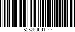 Código de barras (EAN, GTIN, SKU, ISBN): '525280031PP'
