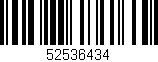 Código de barras (EAN, GTIN, SKU, ISBN): '52536434'