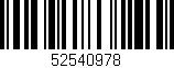 Código de barras (EAN, GTIN, SKU, ISBN): '52540978'