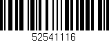 Código de barras (EAN, GTIN, SKU, ISBN): '52541116'