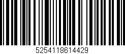Código de barras (EAN, GTIN, SKU, ISBN): '5254118614429'