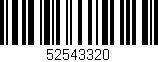 Código de barras (EAN, GTIN, SKU, ISBN): '52543320'