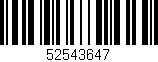 Código de barras (EAN, GTIN, SKU, ISBN): '52543647'
