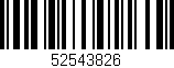 Código de barras (EAN, GTIN, SKU, ISBN): '52543826'
