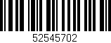 Código de barras (EAN, GTIN, SKU, ISBN): '52545702'