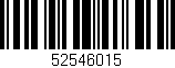 Código de barras (EAN, GTIN, SKU, ISBN): '52546015'
