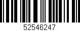 Código de barras (EAN, GTIN, SKU, ISBN): '52546247'