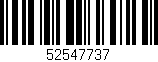 Código de barras (EAN, GTIN, SKU, ISBN): '52547737'