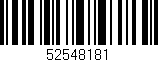Código de barras (EAN, GTIN, SKU, ISBN): '52548181'