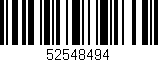 Código de barras (EAN, GTIN, SKU, ISBN): '52548494'