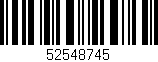 Código de barras (EAN, GTIN, SKU, ISBN): '52548745'
