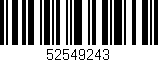 Código de barras (EAN, GTIN, SKU, ISBN): '52549243'