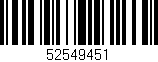 Código de barras (EAN, GTIN, SKU, ISBN): '52549451'