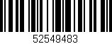 Código de barras (EAN, GTIN, SKU, ISBN): '52549483'