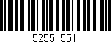 Código de barras (EAN, GTIN, SKU, ISBN): '52551551'