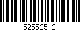 Código de barras (EAN, GTIN, SKU, ISBN): '52552512'