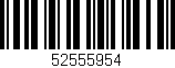 Código de barras (EAN, GTIN, SKU, ISBN): '52555954'