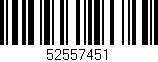 Código de barras (EAN, GTIN, SKU, ISBN): '52557451'