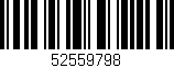 Código de barras (EAN, GTIN, SKU, ISBN): '52559798'