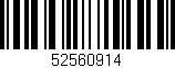 Código de barras (EAN, GTIN, SKU, ISBN): '52560914'
