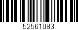 Código de barras (EAN, GTIN, SKU, ISBN): '52561083'