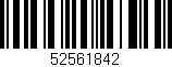 Código de barras (EAN, GTIN, SKU, ISBN): '52561842'