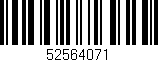 Código de barras (EAN, GTIN, SKU, ISBN): '52564071'