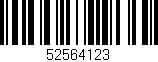 Código de barras (EAN, GTIN, SKU, ISBN): '52564123'