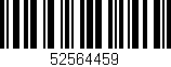 Código de barras (EAN, GTIN, SKU, ISBN): '52564459'