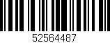 Código de barras (EAN, GTIN, SKU, ISBN): '52564487'
