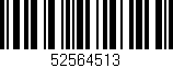 Código de barras (EAN, GTIN, SKU, ISBN): '52564513'