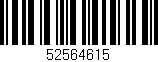Código de barras (EAN, GTIN, SKU, ISBN): '52564615'