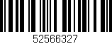 Código de barras (EAN, GTIN, SKU, ISBN): '52566327'