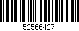 Código de barras (EAN, GTIN, SKU, ISBN): '52566427'