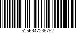 Código de barras (EAN, GTIN, SKU, ISBN): '5256647236752'
